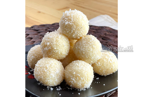 தித்திக்கும் சுவையில் தேங்காய் லட்டு...வெறும் 10 நிமிடத்தில் செய்யலாம்! | Coconut Ladoo Recipe