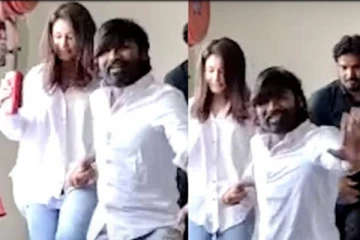 பெத்த மகனை விட்டு விட்டு  திரையரங்கில் நடிகையின் கையை பிடித்து இழுத்துக்கொண்டு ஓடும் தனுஷ்!  பரபரப்பு வீடியோ