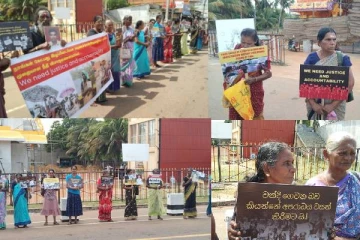 கிளிநொச்சியில் வலிந்து காணாமல் ஆக்கப்பட்டோரின் உறவுகளினால் கவனயீர்ப்பு போராட்டம்