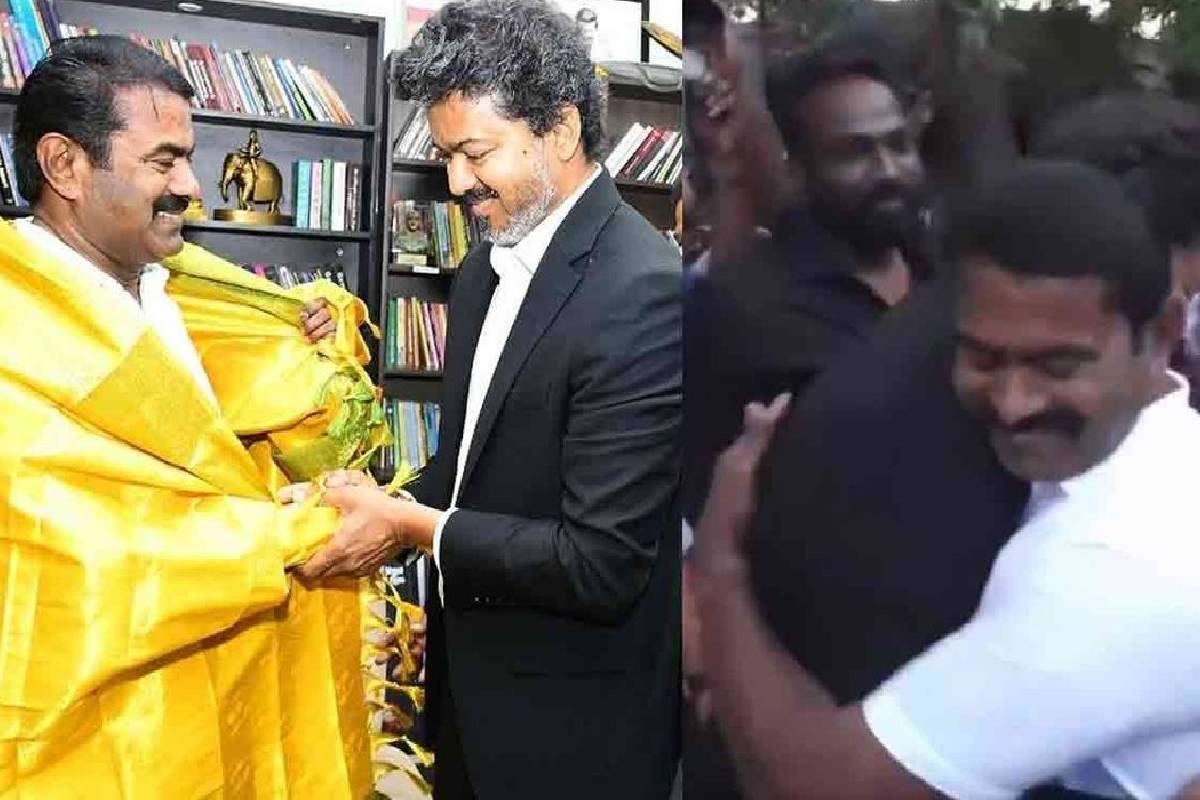 சீமானை சந்தித்தார் முதல்வர் விஜய் - பழக்கூடை வழங்கி வாழ்த்திய சீமானின் நெகிழ்ச்சி பதிவு | Cm Vijay Met Seeman Video