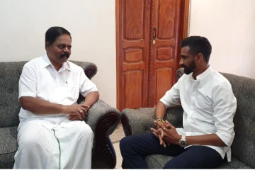 யாழில் சிறீதரனை நேரில் சந்தித்த ஜீவன்