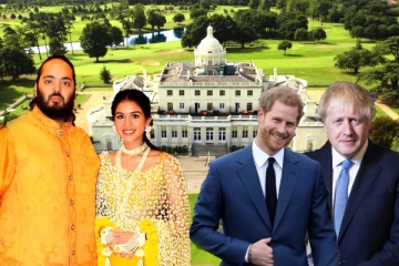 லண்டன் 7ஸ்டார் ஹோட்டலில் அம்பானி வீட்டு திருமண கொண்டாட்டம்., இளவரசர் ஹரி, போரிஸ் ஜான்சன் பங்கேற்பு