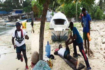 கரையோர வழித்தடத்தில் உலக சாதனை முயற்சி: யாழை வந்தடைந்த சாதனை வீரர் (Photos)