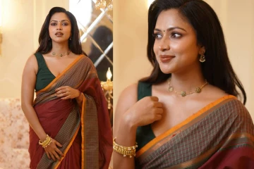 குழந்தை பெற்றும் குறையாத கிளாமர் !! சேலையில் நடிகை அமலா பாலின் போட்டோஸ்..
