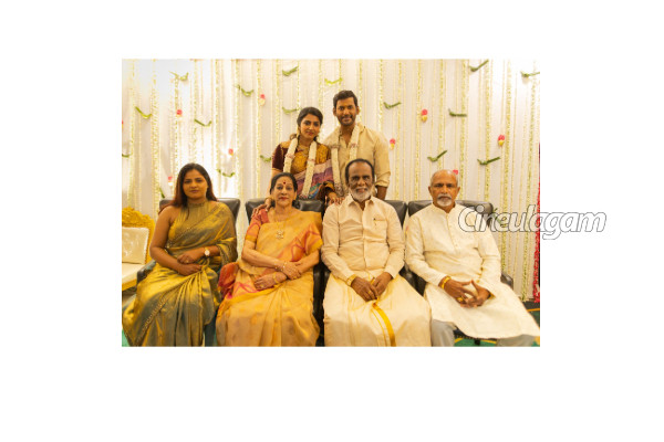 தனது காதலியும், நடிகையுமான தன்சிகாவை நிச்சயதார்த்தம் செய்துகொண்ட விஷால்... போட்டோஸ் இதோ | Vishal Engaged With His Girl Friend Dhansika