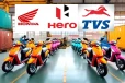 இந்தியாவில் அதிகம் விற்பனையாகும் இருசக்கர வாகனங்கள்: Hero, Honda, TVS முன்னிலை