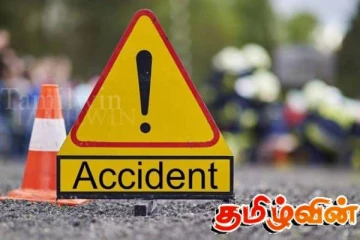 பழங்களை ஏற்றிச் சென்ற வண்டி விபத்து! இரண்டு பேர் காயம்