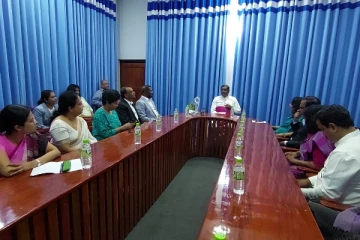 யாழ். மறைமாவட்ட ஆயரை சந்தித்த தூதுவர் குழுவினர் (Photos)