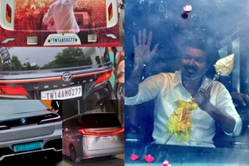 விஜய்யின் அனைத்து வாகனங்களிலும் ஒரே எண் - பின்னணியில் உள்ள சென்டிமெண்ட்