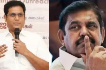 சேக்கிழார் எழுதிய கம்பராமாயணத்தை கீழ வைத்து..!! பழனிசாமியை விமர்சித்த டி.ஆர்.பி.ராஜா