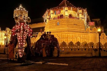 ශ්‍රී දළදා මාළිගාවේ ඇසළ පෙරහැර ලොවම පුදුම කරයි