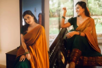 பாவாடை தாவணியில் இப்படியா?.. நடிகை அஞ்சு குரியன் லேட்டஸ்ட் ஸ்டில்கள்