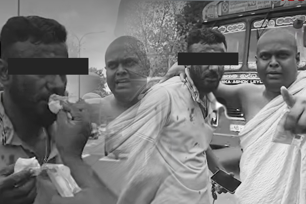ஞானசார தேரருக்கு விடுதலை கோரி நடந்த ஊர்வலத்தில் பங்குகொண்ட நபர் மீது தாக்குதல்