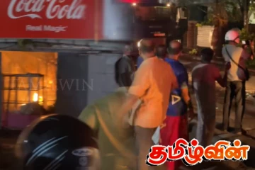 மட்டக்களப்பு வைத்தியசாலை வீதியில் திடீர் தீ விபத்து