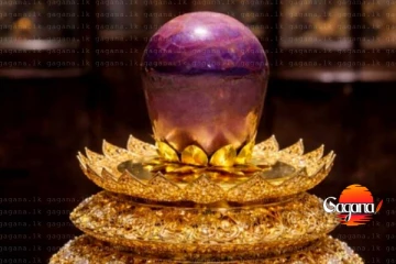 ලොව විශාලතම දම් පැහැති ආරුනූල් මැණික ලංකාවෙන්