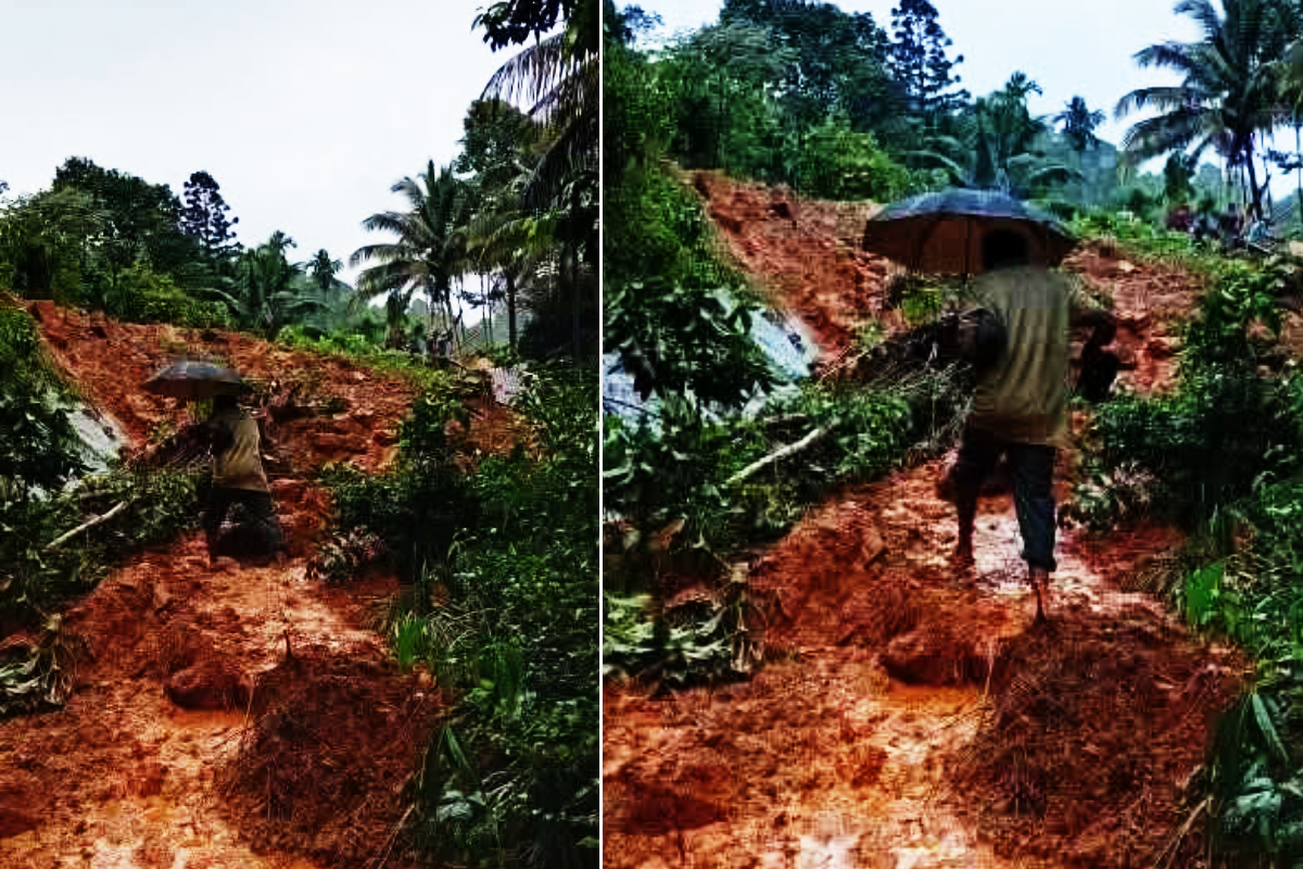 வீட்டின் மீது சரிந்து விழுந்த மண் மேடு! ஒருவர் பலி மூவர் மாயம் | A Mound Of Earth Collapsed On The House