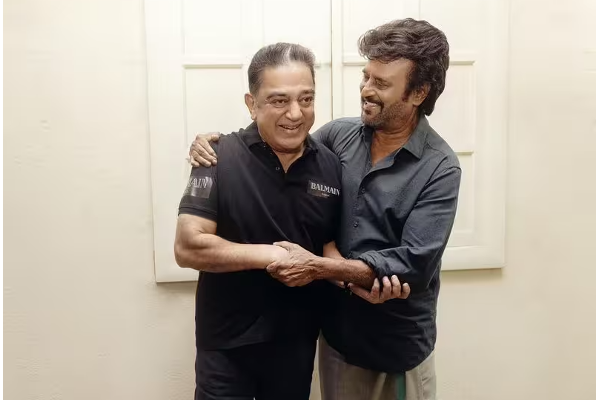ரஜினியை பற்றி கேள்விப்பட்டதும் ஓடோடி வந்த கமல்- திடீர் சந்தித்த பிரபலங்கள் | Kamal Haasan Met Rajinikanth In Shooting Spot