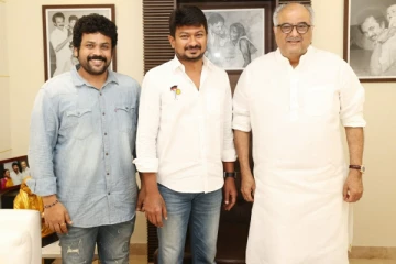 உதயநிதி ஸ்டாலினுடன் வலிமை பட தயாரிப்பாளர் திடீர் சந்திப்பு