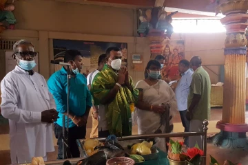 வைரவபுளியங்குளம் ஆதிவிநாயகர் ஆலயத்திற்கு திடீர் விஜயம் மேற்கொண்ட திஸ்ஸ அத்தநாயக்க