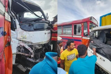 மட்டக்களப்பு- கல்முனை பிரதான வீதியில் பாரிய விபத்து