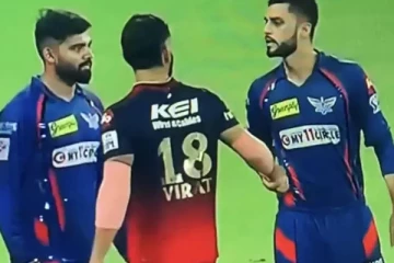 என்ன சண்டை செய்யலாமா ? - விராட் கோலி - நவீன் உல் ஹக் வாக்குவாதம் : வைரல் வீடியோ