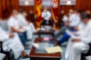 ජනාධිපතිවරයා ප්රධානත්වයෙන් ආණ්ඩු පක්ෂයේ මන්ත්රීවරුන්ගේ සහභාගිත්වයෙන් සිදු වූ විශේෂ හමුව..