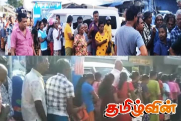 அம்பாந்தோட்டையில் அரிசி கொள்வனவிற்காக அலைமோதிய மக்கள்