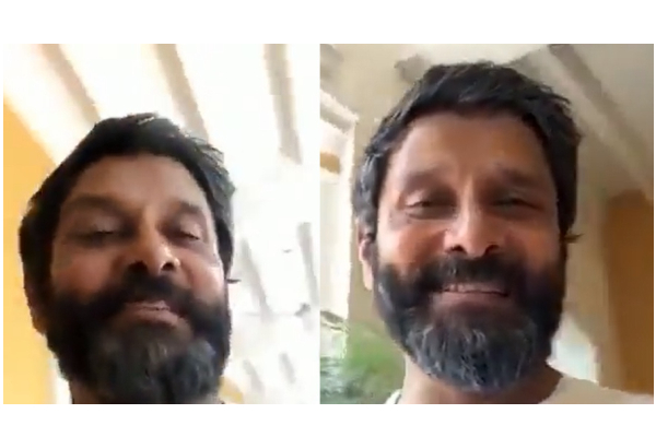 உங்கள் அன்புக்கு நன்றி.. சிகிச்சை முடிந்து முதல்முறையாக நடிகர் விக்ரம் வெளியிட்ட வீடியோ - ரசிகர்கள் மகிழ்ச்சி - தமிழ்நாடு