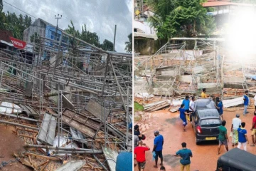 திடீரென உடைந்து வீழ்ந்த வெசாக் தோரணம்