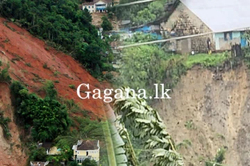 හාලිඇල ප්‍රදේශයේ නායයෑමක්. - පවුල් 10 ක් වැටුණු අවදානමක්.