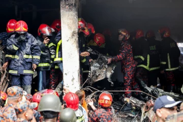 வங்காளதேச கல்லூரி மீது விழுந்து விமானம் விபத்து; 19 பேர் பலி!