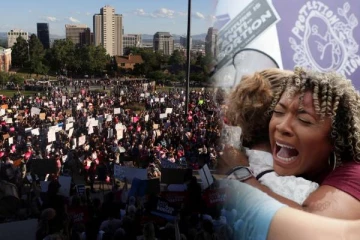 கருக்கலைப்பு தீர்ப்பிற்கு எதிராக போராட்டத்தில் குதித்த பெண்கள்: அமெரிக்க உச்சநீதிமன்றம் முற்றுகை!