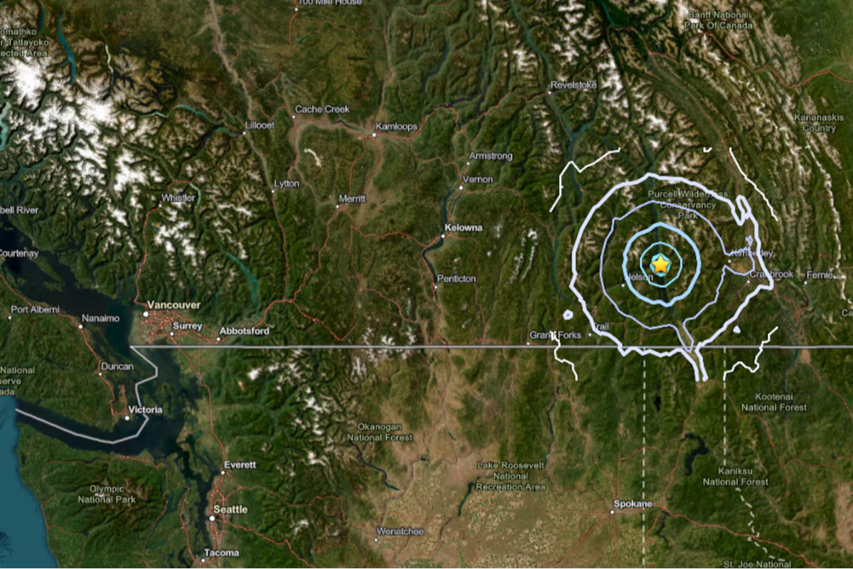 கனடாவின் இந்தப் பகுதியில் நிலநடுக்கம் | Earthquake Shakes Residents In Kootenays