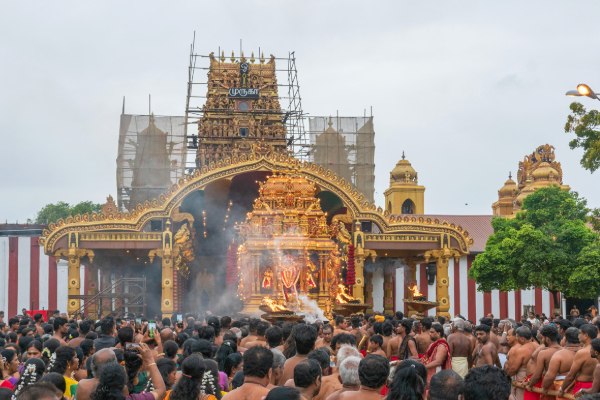 தைப்பூச திருநாளில் திருமஞ்சத்தில் அருட்காட்சி தந்த நல்லூரான் | Nallur Kovil Thail Pusam Festival