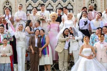 180 ஓரினச்சேர்க்கை ஜோடிகளுக்கு ஒரே நாளில் திருமணம்