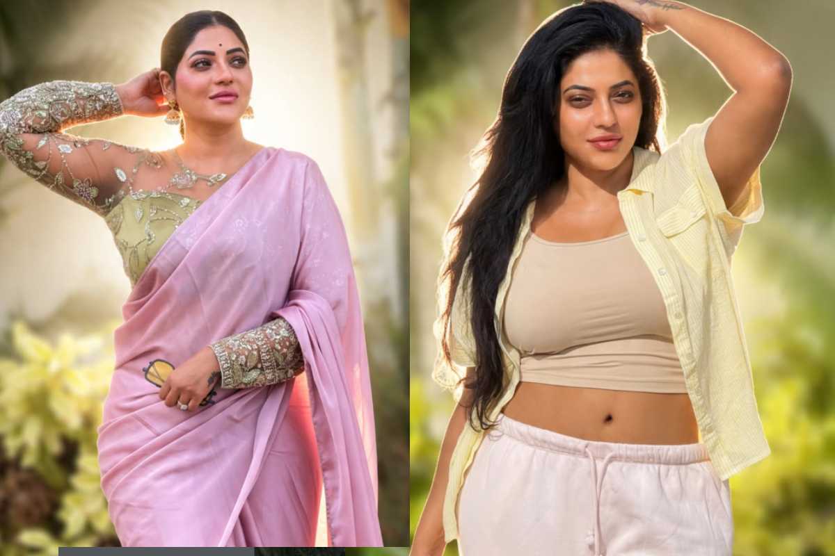 சிகப்புநிற ஆடையில் 41 வயதான நடிகை ரேஷ்மா பசுபுலடி.. | Reshma Pasupuleti Red Tide Dress Photos Post