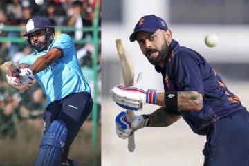 ரோஹித் 155, கோஹ்லி 131 ரன் விளாசல்! இளம் வீரர்களுக்கு சவால் ஆட்டம்