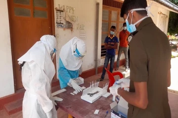 நூற்றுக்கும் மேற்பட்டோருக்கு அன்டிஜன் பரிசோதனை - 56 பேருக்கு கோவிட் தொற்று உறுதி