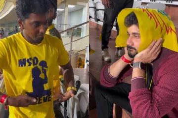 சிஎஸ்கே மோசமான தோல்வி.. தலையில் துண்டை போட்ட விஜய் டிவி பிரபலம்! - வீடியோவை பாருங்க