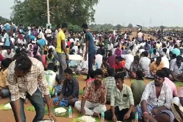 101 ஆடுகள் வெட்டி சாய்ப்பு : ஆண்கள் மட்டுமே பங்கேற்ற விநோத திருவிழா