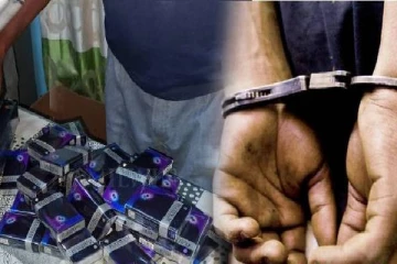 தமிழர் பகுதியில் 1580 வெளிநாட்டு சிகரெட்டுகளுடன் இளைஞன் கைது