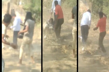 சுரங்கத் துறை பெண் அதிகாரியை சராமரியாக தாக்கிய கும்பல் : பதற வைக்கும் வீடியோ வைரல்!