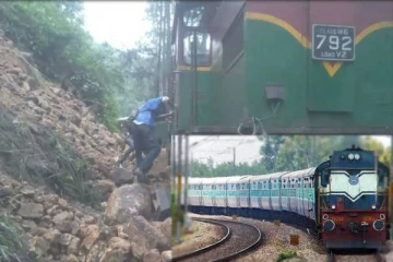 மண்மேடு சரிந்து விழுந்ததால் மலையகத்துக்கான தொடருந்து சேவை பாதிப்பு