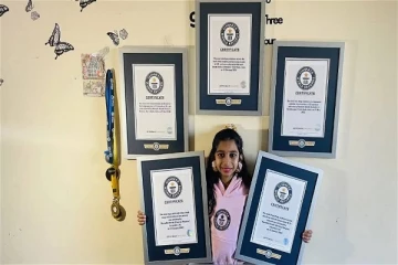 மூன்று கின்னஸ் உலக சாதனைகளைப் படைத்த இந்திய வம்சாவளி கனேடிய சிறுமி!