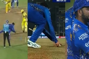 சர்ச்சையை கிளப்பிய கேட்ச்.. நடுவருடன் வாக்குவாதம் செய்த மும்பை அணி வீரர்கள்