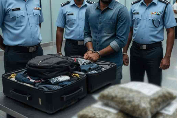 பல மில்லியன் பெறுமதியான போதைப்பொருளுடன் கட்டுநாயக்கவில் சிக்கிய இலங்கையர் | Youth Arrested With Kush Worth Rs 21Mln At Bia