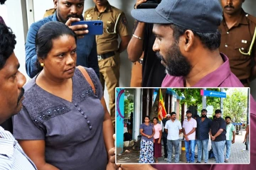 கண்ணீருடன் கொழும்பு சவூதி தூதரகத்தை முற்றுகையிட்ட அனோஜனின் குடும்பத்தினர்!