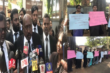 நாடாளுமன்றத்திற்கு வெளியில் வந்து கதையுங்கள்! சரத் வீரசேகரவின் கருத்திற்கு சட்டத்தரணிகள் காட்டம் (Photos)