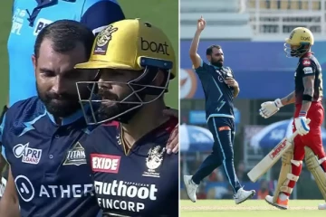 அரை சதம் அடித்த கோலி ஸ்டெம்பை தெறிக்கவிட்ட ஷமி! இருந்தபோதிலும் செய்த நெகிழ்ச்சி செயலின் வீடியோ