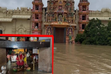 வற்றாப்பளை கண்ணகை அம்மன் ஆலயத்திலும் புகுந்த வெள்ளம்